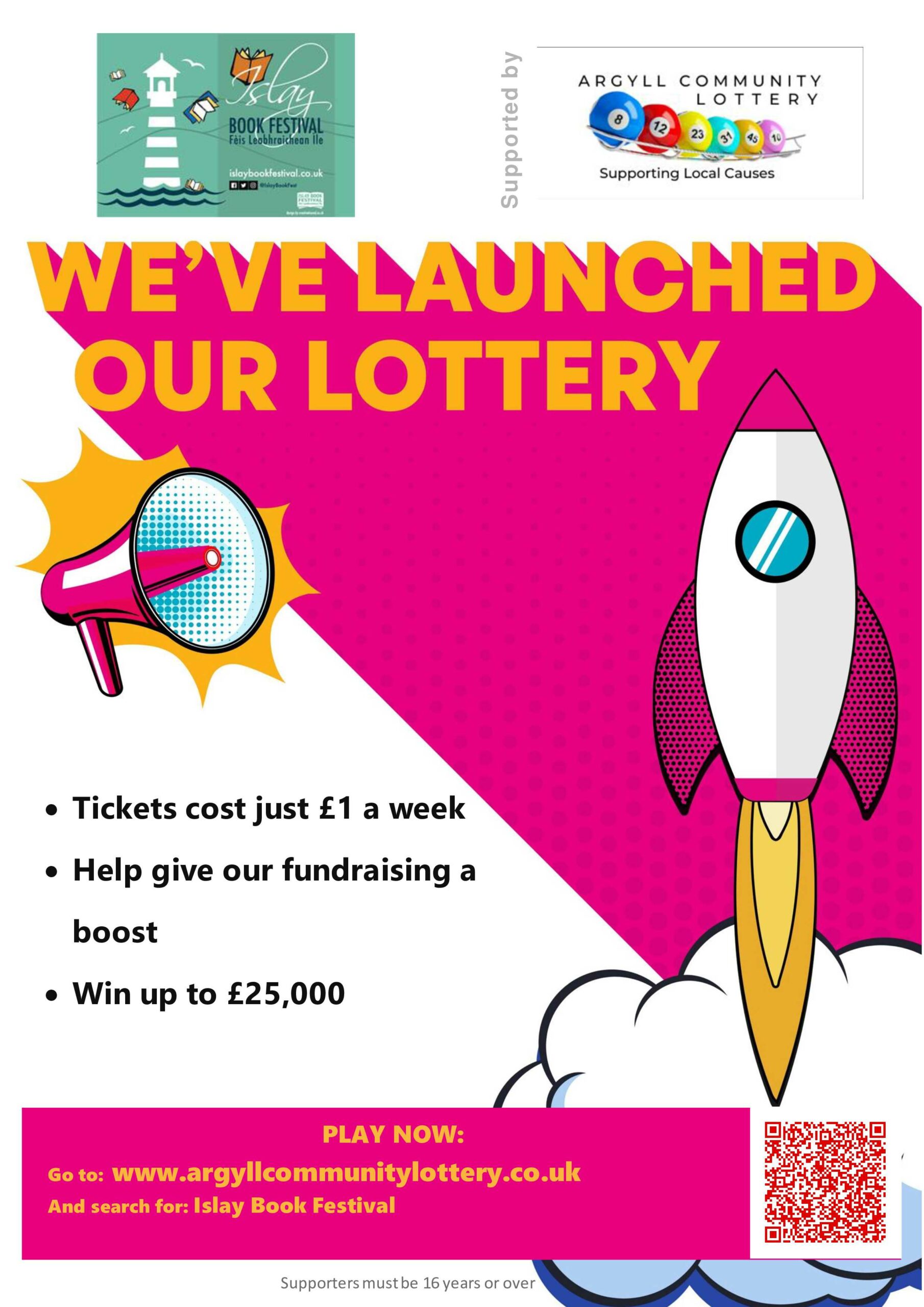 Support us with Argyll Community Lottery